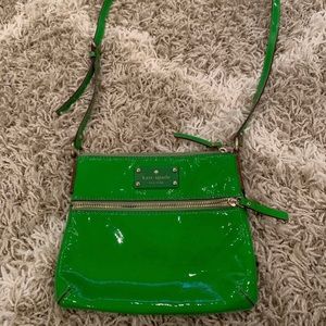Patent Leather Kelly Green Kate Spade Crossbody!